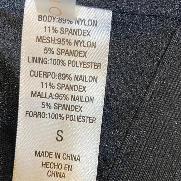 Shade & Shore Black Mesh Accent Triangle Bikini Top Cross Back Strap S 30A - Picture 9 of 10